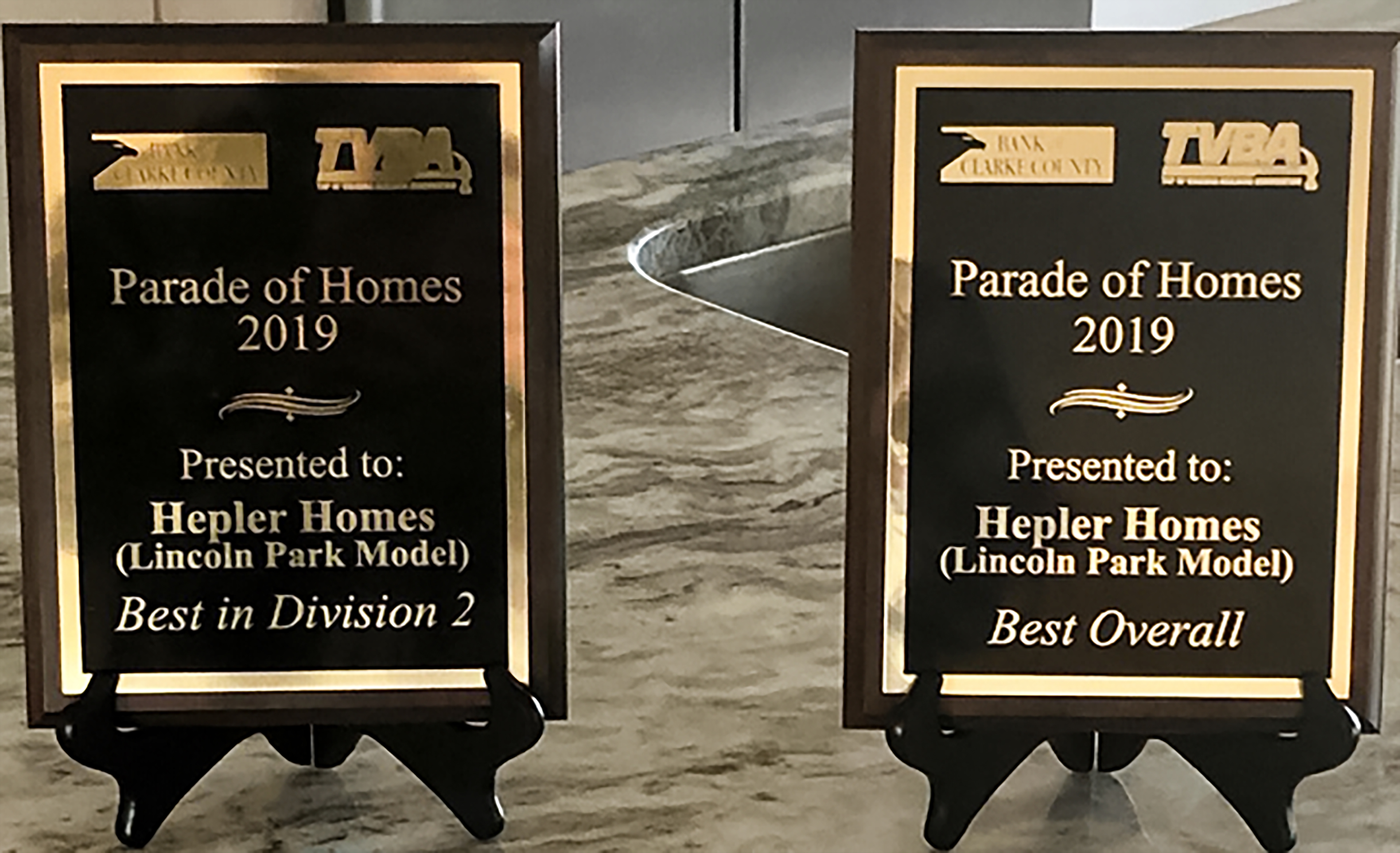 Parade of Homes Award Hepler Homes 2019